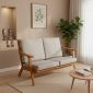 Ghế sofa Land đôi bọc da Si gỗ Ash SFB68108