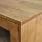 Tủ buffet cửa kính 120x40x70cm gỗ cao su KTB68239