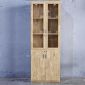 Tủ hồ sơ cửa kính có khóa 80x40x220cm gỗ cao su THS68012