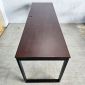 Bàn làm việc 200x60cm gỗ cao su hệ Rectang lắp ráp - HBRT036