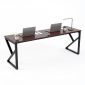 Bàn làm việc 200x60cm gỗ cao su hệ KConcept HBKC059
