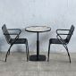 Combo 1 bàn cafe tròn và 2 ghế cafe sắt CBCF346