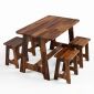 Combo bộ bàn ghế ăn gỗ tràm BBA225