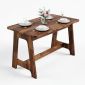 Bàn ăn chữ nhật 120x70cm gỗ tràm BA68294
