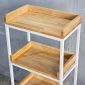 Kệ nhà bếp di động 50x30x120cm gỗ cao su KB68077