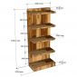 Kệ sách 5 tầng 50x28x120cm gỗ tràm KS68352