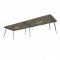 Bàn họp dài 350x110cm gỗ plywood hệ CONE HBCO076