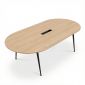 Bàn họp Oval 240x120cm gỗ plywood hệ CONE HBCO075