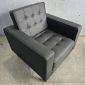 Sofa đơn nệm bọc simili màu đen ArmChair 06 GSD68035