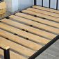 Giường ngủ 140x200cm gỗ cao su khung sắt GN68040