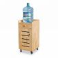 Tủ để bình nước di động 40x40x85cm gỗ cao su TDBN001