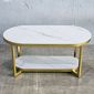 Bàn sofa Oval 100x50x45cm mặt ceramic TT68359