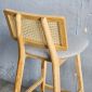 Ghế bar CH301 lưng lưới mây bọc vải gỗ Ash GBSK035