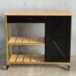 Kệ bếp di động REXO 105x45x95cm gỗ cao su KB68068