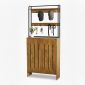 Kệ để giày có giá móc đồ 100x35x224cm gỗ cao su KG68109
