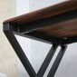 Bàn làm việc 140x70cm gỗ tràm chân chữ X đôi GD68113