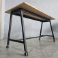 Bàn làm việc di động 140x60cm gỗ plywood chân sắt hệ bàn FOS FOS002