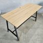 Bàn làm việc di động 140x60cm gỗ plywood chân sắt hệ bàn FOS FOS002