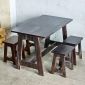 Combo bộ bàn ghế ăn gỗ tràm BBA225