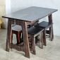 Combo bộ bàn ghế ăn gỗ tràm BBA225