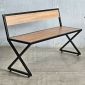 Ghế bằng dài 120x40x75cm chân sắt chữ X gỗ plywood GBD070