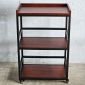 Kệ bếp di động 3 tầng 64x40x89cm gỗ cao su KB68082