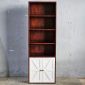 Kệ sách có ngăn tủ 60x26x180cm gỗ cao su KS68290