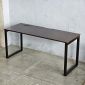 Bàn làm việc có hộp điện 160x60cm gỗ cao su chân sắt Hệ Rectang HBRT127