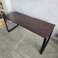 Bàn làm việc có hộp điện 160x60cm gỗ cao su chân sắt Hệ Rectang HBRT127