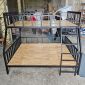 Giường tầng BAYA 160x200x160cm gỗ cao su khung sắt lắp ráp GT003