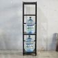 Kệ để bình nước di động 40x40x160cm gỗ cao su TDBN002