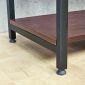 Kệ trang trí 3 tầng 107x40cm gỗ cao su khung sắt KS68358