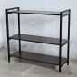 Kệ trang trí 3 tầng 107x40cm gỗ cao su khung sắt KS68358