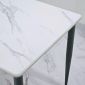 Bàn ăn 100x70cm mặt đá ceramic vân mây chân hệ CONE BA68305