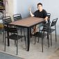 Combo bàn ngoài trời và 6 ghế sắt CBNT023