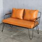 Ghế sofa băng 2 chỗ ngồi nệm simili khung sắt SFB68062