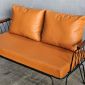 Ghế sofa băng 2 chỗ ngồi nệm simili khung sắt SFB68062