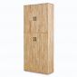 Tủ lưu trữ 85x40x202cm gỗ cao su TDBN003