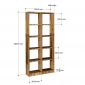 Kệ sách 5 tầng 80x25x180cm gỗ tràm KS68362