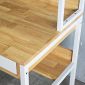 Bàn làm việc liền kệ 100x60x150cm gỗ cao su FD68086