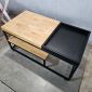 Bàn trà phòng khách 100x50cm gỗ cao su TT68334