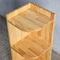 Kệ góc tường 3 tầng 30x30x75cm gỗ cao su KGT68056
