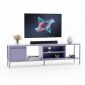 Kệ TV phòng khách 160x30x46cm gỗ cao su KTV68132