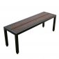 Ghế băng dài 140x37x45cm gỗ nhựa chân sắt GBD074