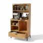Tủ để máy pha cafe gia đình - văn phòng 80x40x150cm gỗ cao su KTB68264