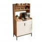 Tủ để máy pha cafe gia đình/văn phòng gỗ cao su KDCF002