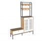 Tủ kệ giày dép 120x35x178cm gỗ cao su KG68118