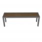 Ghế băng dài 140x37x45cm gỗ nhựa chân sắt GBD074