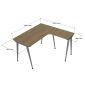 Bàn góc L 120x120cm gỗ plywood hệ CONE HBCO081