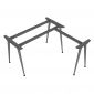 Chân bàn góc L cho bàn 120x130cm hệ CONE HCCO034